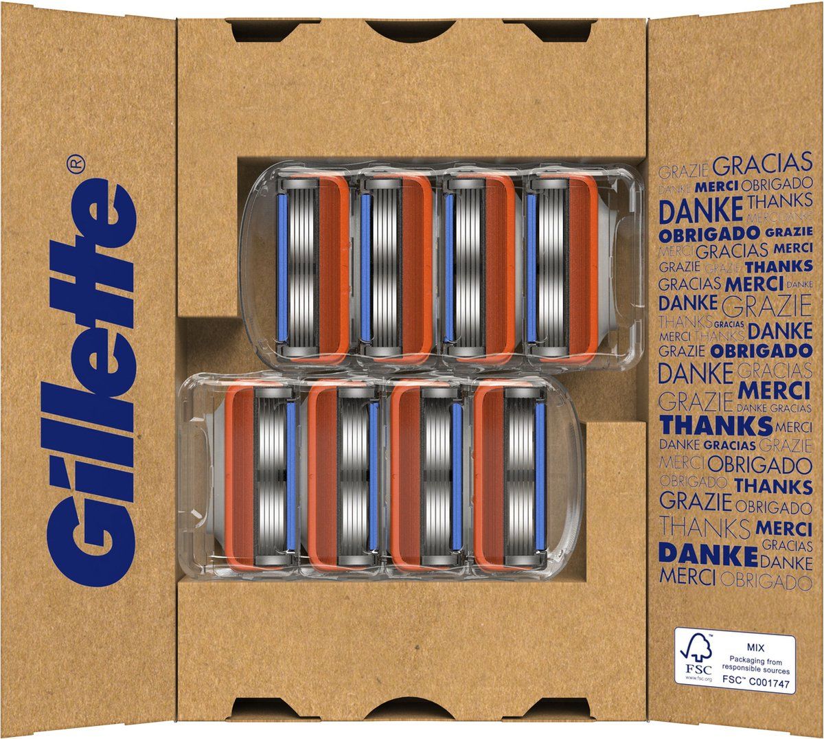 Gillette ProGlide - Navulmesjes - 8 stuks