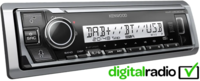 Kenwood Kenwood KMR-M508DAB - Zilver - Marine Radio - DAB+ - USB - CD - Bluetooth