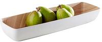 APS "Frida" Melamine Schaal - 53x16.2x7.5cm - Wit/Houtlook - Vaatwasmachinebestendig