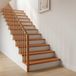 vidaXL - Tapis d'escalier - 8 pièces - 70 x 25 x 2 cm - Marron clair - Hêtre massif