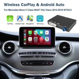 Hexinex système CarPlay et Android Auto sans fil pour Mercedes-Benz Classe V W447/Vito/Viano (2014-2018) avec NTG 5.0