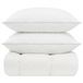 vidaXL Duvet set FULDA 155 x 220 cm White