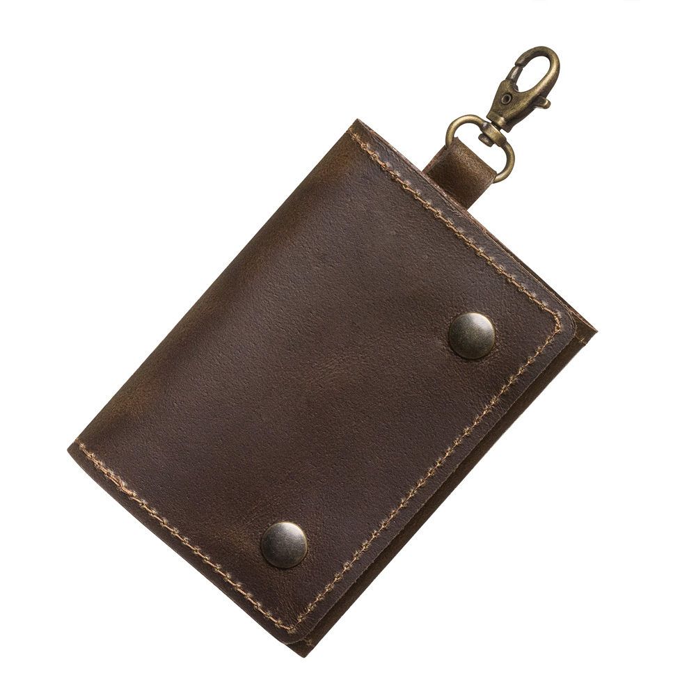 Hantler SD Memory Card Holder - Chocolate Brown/Brass