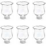 Clear 4E's Novelty Clear Glass Votive Cups met Peg 6 Pack