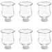 Clear 4E's Novelty Clear Glass Votive Cups met Peg 6 Pack