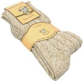 normani 2 paar Noorse sokken van schapenwol naturel gemeleerd maat 47-50 unisex wol/polyacryl 80%/20%
