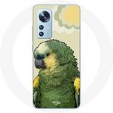 Maniacase Etui voor Xiaomi Mi 12 / 12X Amazone papegaaien groen