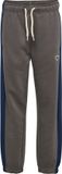 hummel hmlJR LOOSE BLOCK SWEATPANTS BEE DARK GULL GRAY Kinderen Unisex Maat 134 Polyester Gestreept Loose Fit