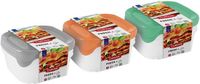 Curver set van 3 vierkante voorraaddozen 3 x 0,8 l
