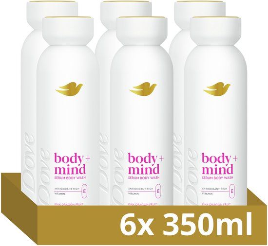 Dove Body+Mind Serum douchegel - Pink Dragon Fruit & Primrose - 6 x 350 ml