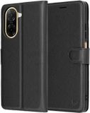 Techsuit Hoesje geschikt voor Xiaomi Redmi A5 173.3mm - Leather Folio Book Wallet Case - Zwart