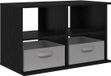 vidaXL Meuble TV avec tiroir Chêne Noir 79 x 40 x 48 cm
