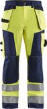 Blåkläder Blaklader Werkbroek High Vis 1568-1811 - High Vis Geel/Marineblauw - D96