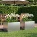 Maison Exclusive - Set de 2 pots de jardin argentés, 50 x 40 x 40 cm