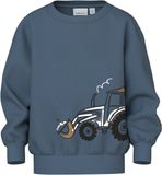 NAME IT Jongens Sweater Katoen Ronde hals Vintage Indigo Maat 86