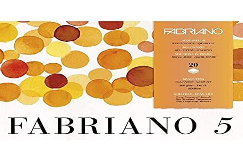 Fabriano Disegno 5 Aquarelkarton 300 g/m² 26 x 36 cm Wit 20 Vellen