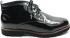 Sioux MEREDITH-702-H Dames Hoge Sneakers Zwart Leer Maat 38.5