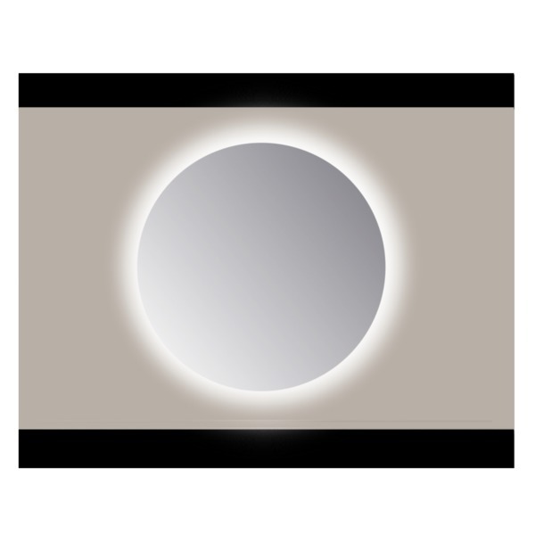 Sanicare Q-mirrors spiegel rond 85 cm PP geslepen rondom Ambiance Cold White leds (zonder sensor) RAC.850