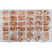 Coffret de 580 rondelles de joint en cuivre assorties en 30 dimensions de 4 à 30 mm