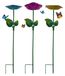Station d'eau pour abeilles forme de fleur 3 pièces