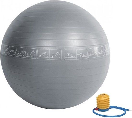 RS Sports Fitnessbal anti burst - Ø 65 cm - Grijs