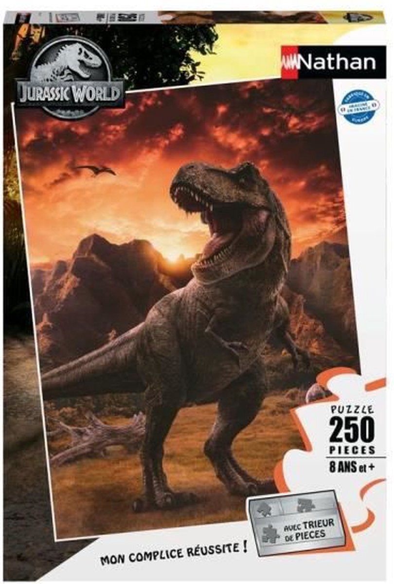 Nathan JURASSIC WORLD 3 - Puzzel 250 stukjes - De Tyrannosaurus rex -