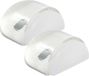 AMIG Arrêt de porte/Tampon de porte - 2x - D42mm - auto-adhésif - transparent