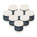 Spaas 8x Rustieke Pillarkaars 70/70 mm 25u, Wit