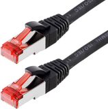 Helos Patchkabel S/FTP Cat 6 zwart 15,0 m