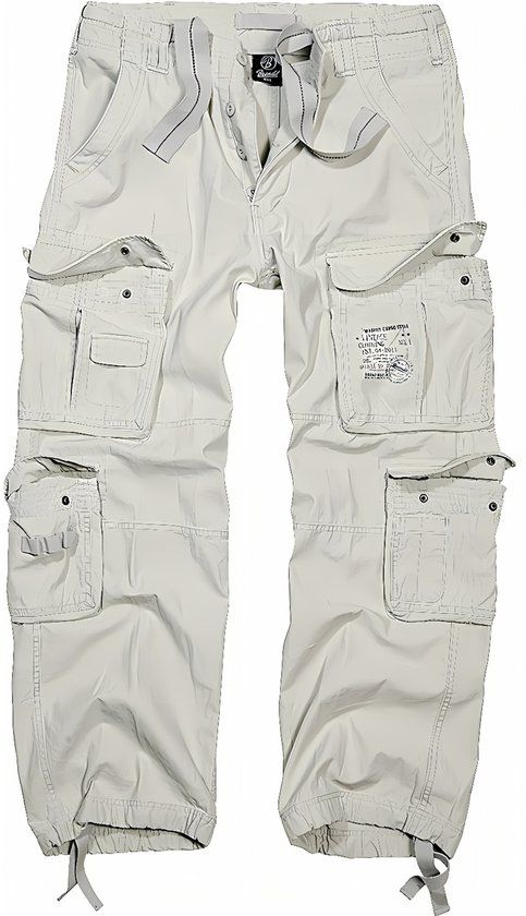 Brandit Pure Vintage Trouser Heren Cargobroek - gebroken wit - 3XL