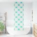 Maison Exclusive - Rideau de douche avec caisse intégrée, dimensions 80x240 cm, largeur du tissu : 76 cm