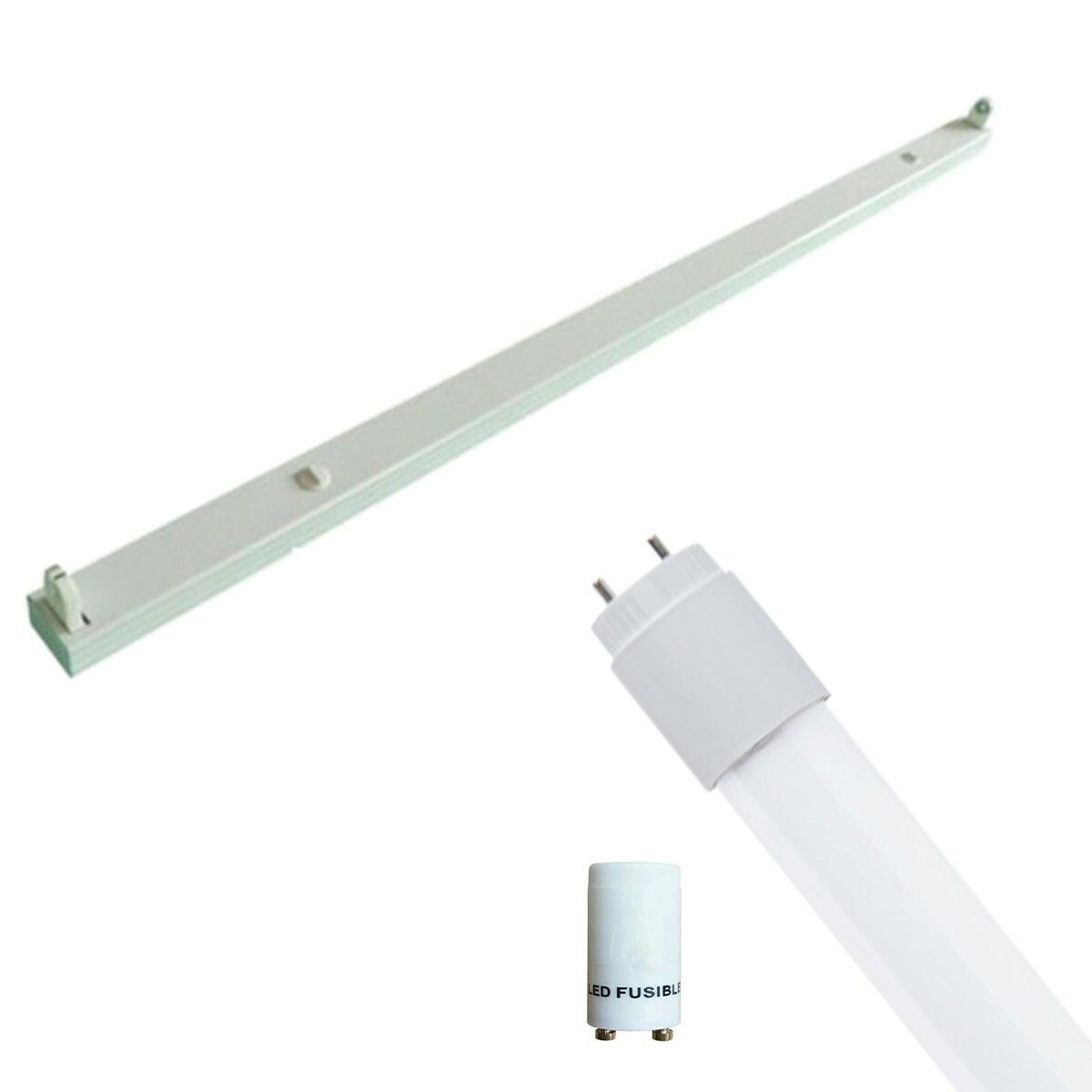 BES LED LED TL Armatuur met T8 Buis - 150cm - 22W - Natuurlijk Wit 4200K - Wit