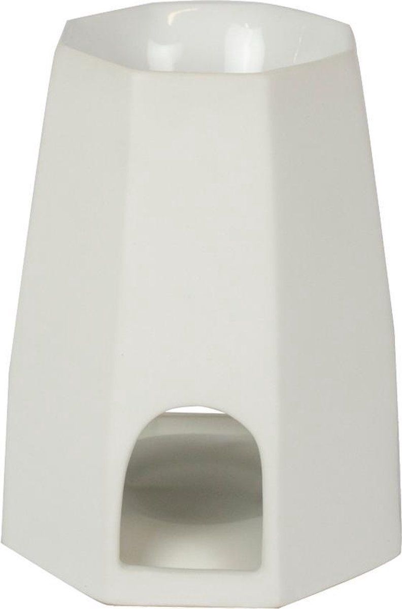Scentchips Kaarshouder Octo Matt 16 Cm Keramiek Wit