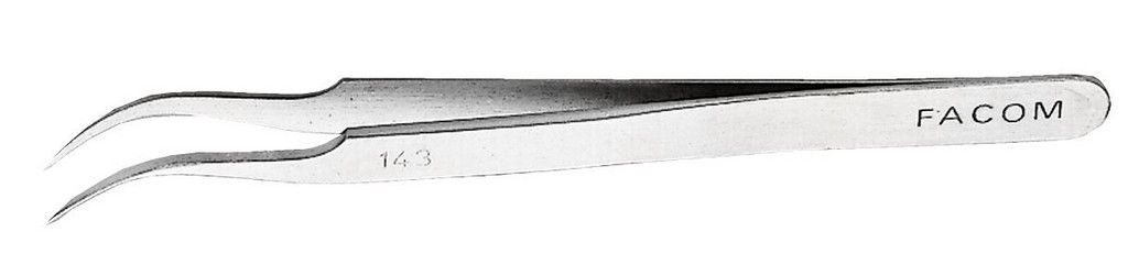 Facom pincet hoge precisie - recht gebogen 114mm