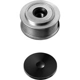HELLA 9XU 358 038-241 Dynamovrijloop - Schroefdraadmaat: M16x1,5 - Aantal groeven: 6 - Met kap