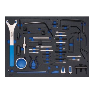 BGS Werkplaatswageninzet 3/3: gereedschapsset voor motorafstelling voor Fiat, Ford, Citroën, Peugeot