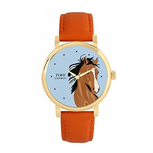Toff London Bruin Arabisch paardenhoofdhorloge - 5059656723660