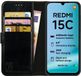 Rosso Element Geschikt voor Xiaomi Redmi 15C | Wallet Book Case | Portemonnee Hoesje | 3 Pasjes | Magneetsluiting | Stand Functie | Zwart