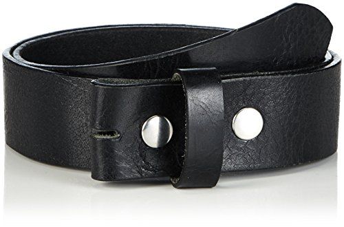MGM Unisex Drukknopriem Risorsa Riem - Zwart - 90 cm
