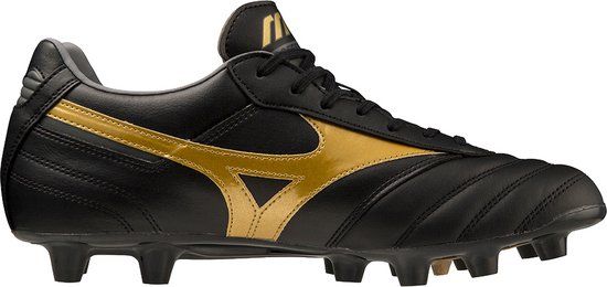 Mizuno Morelia II Pro FG Voetbalschoenen Zwart/Goud Maat 44.5