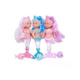 Simba Evi Love Mermaid - beweegbare pop met vin die bij het schudden glinstert, kleurkeuze willekeurig, 14 cm, vanaf 3 jaar