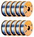 Ultra Silk PLA Filament - filament pour imprimante 3D 1,75 mm - Finition soyeuse - Lot de 10 kg - Température d'impression : 210–220 °C - Utilisable pour FDM/stylo 3D - Argent
