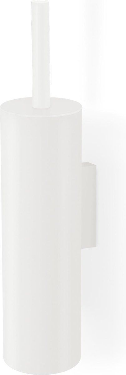 ZACK Tubo toiletborstelhouder wit - rvs - 2021