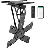 Maclean Elektrische TV-beugel voor plafondmontage - TUYA ondersteuning, max VESA 600x400, 90 graden zwenkbaar, 23-65 inch, 30kg, MC-491