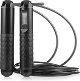 Gymtek® Springtouw met LCD-teller - 300cm Verstelbaar Koord