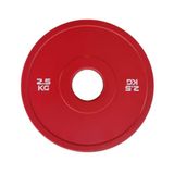 Schijf Bumper Micro Total Black Gat Ø50 mm voor sportschool en thuisgym van 0,5 tot 2,5 kg