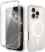 Selected by GSMpunt.nl Hoesje met Ingebouwde Screenprotector Geschikt voor Apple iPhone 16 Pro - Compatibel met MagSafe / Qi2 - Full Protect - Schokbestendige Beschermhoes - Case Matte Transparant