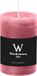 Wiedemann Bougie cylindrique/bougie pilier - bougie rustique - vieux rose - 6 x 9 cm - 30 heures de combustion
