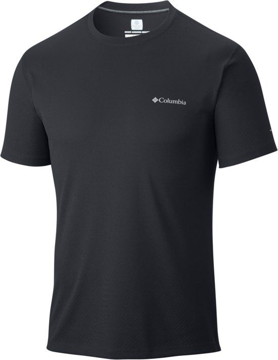 Columbia Zero Rules Short Sleeve Shirt Heren - Black - 0887253423998