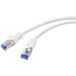 Renkforce RF-6830454 Câble réseau RJ45, câble de brassage CAT 6A S/FTP 2,00 m Blanc